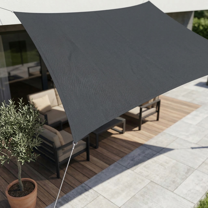 Vandtæt rektangulær solsejl | Vandtæt outdoor-stof | UV-beskyttelse | SkyCover