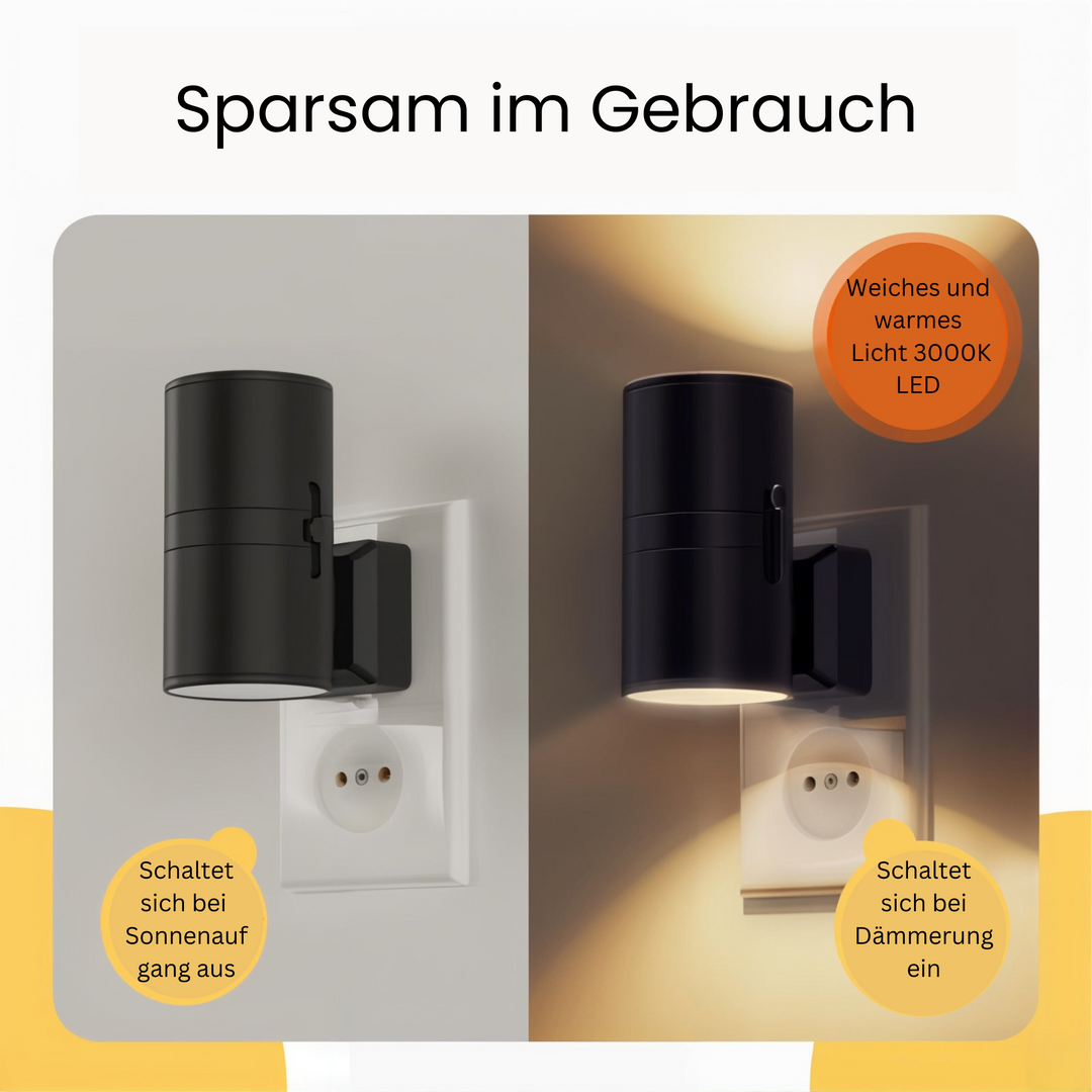Bauhaus-design natlampe - dæmpbart LED-lys