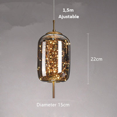 AstraGlow moderne pendellampe | luksuriøs LED-pendellampe til natbord