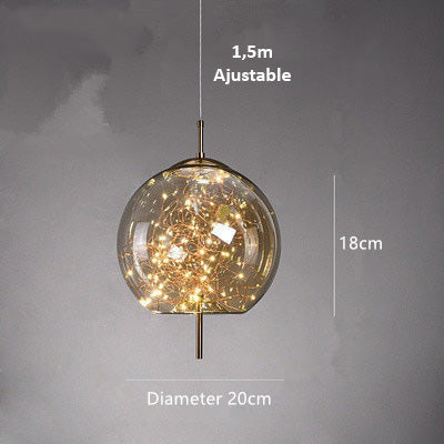 AstraGlow moderne pendellampe | luksuriøs LED-pendellampe til natbord