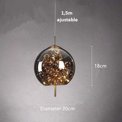 AstraGlow moderne pendellampe | luksuriøs LED-pendellampe til natbord
