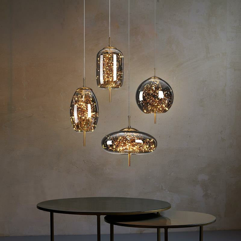AstraGlow moderne pendellampe | luksuriøs LED-pendellampe til natbord
