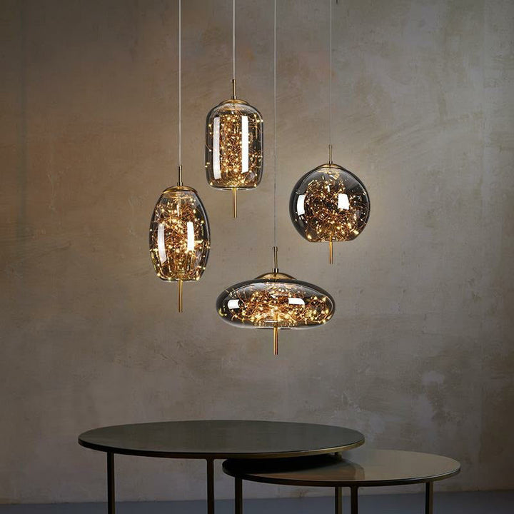 AstraGlow moderne pendellampe | luksuriøs LED-pendellampe til natbord