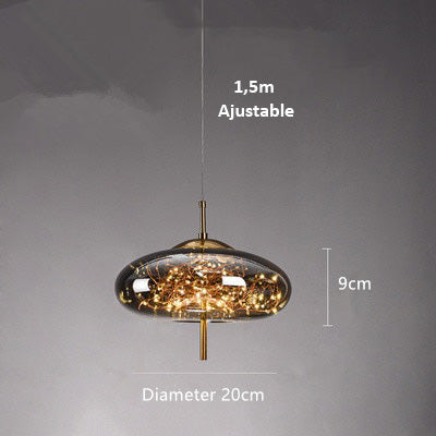 AstraGlow moderne pendellampe | luksuriøs LED-pendellampe til natbord