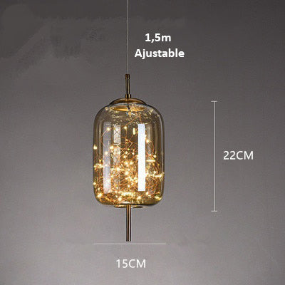 AstraGlow moderne pendellampe | luksuriøs LED-pendellampe til natbord