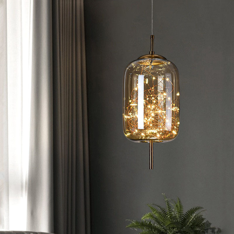 AstraGlow moderne pendellampe | luksuriøs LED-pendellampe til natbord