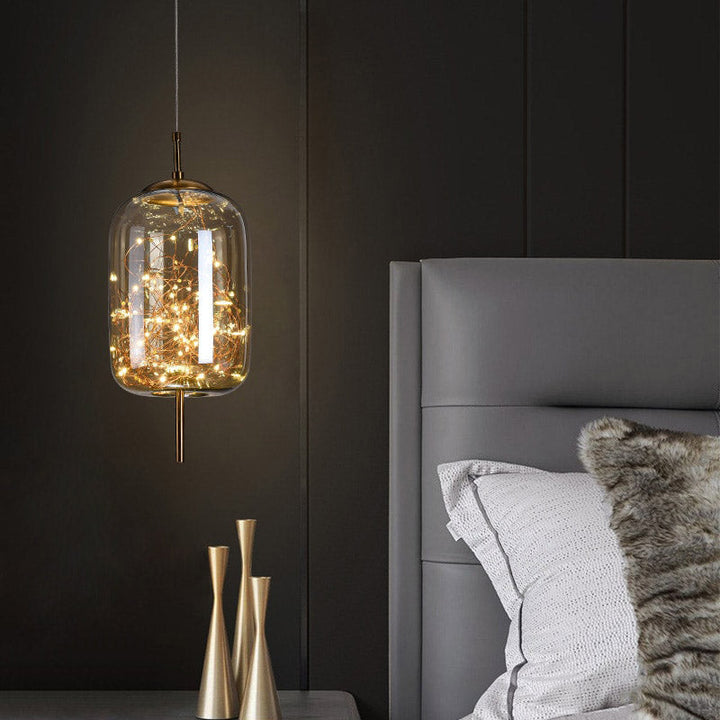 AstraGlow moderne pendellampe | luksuriøs LED-pendellampe til natbord