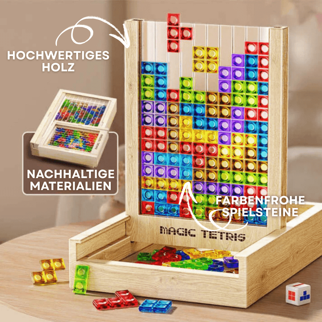 EcoBlock Tetris Board – Bæredygtigt Tetris-puslespil for hele familien