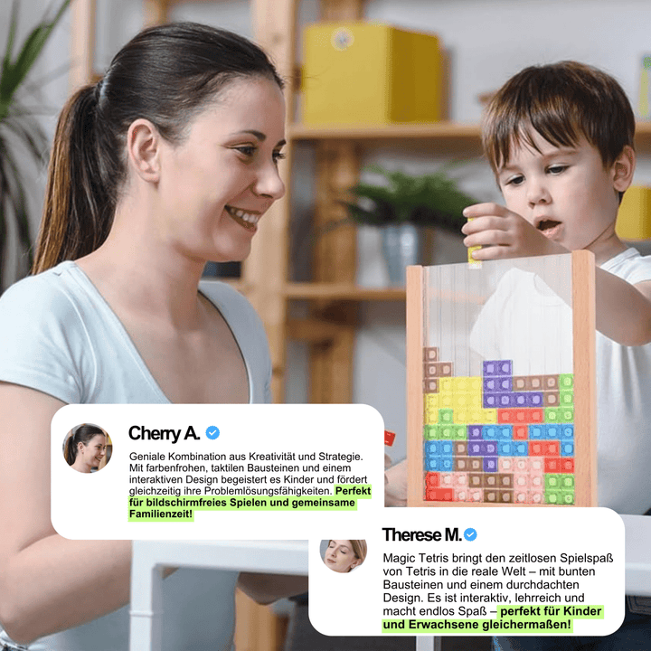 EcoBlock Tetris Board – Bæredygtigt Tetris-puslespil for hele familien