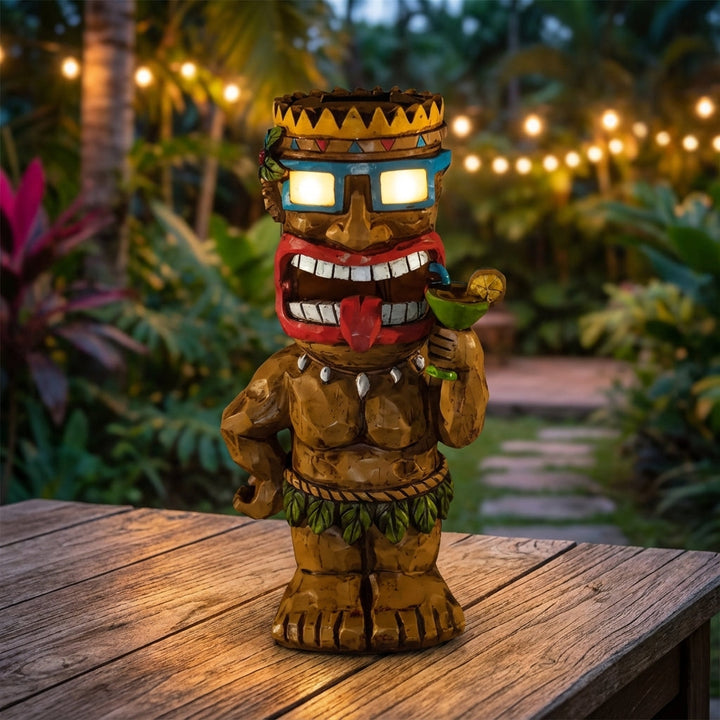 Tiki-inspireret udendørslampe – LuminTiki