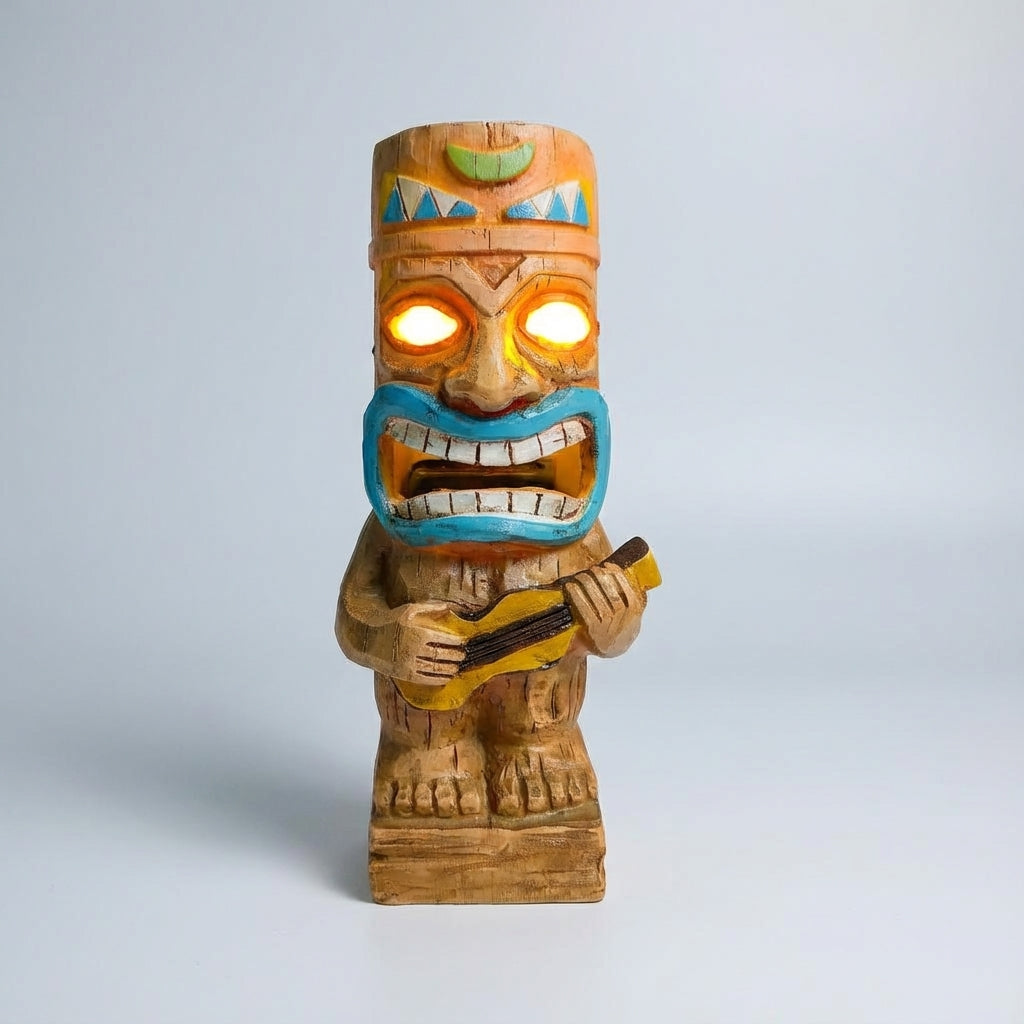 Tiki-inspireret udendørslampe – LuminTiki