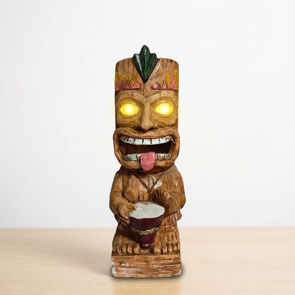 Tiki-inspireret udendørslampe – LuminTiki