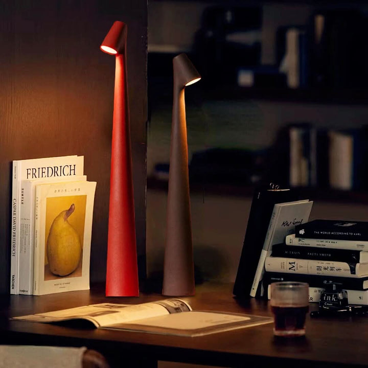 Trådløs LED-bordlampe i designerudseende med 3-trins touch-dæmpning