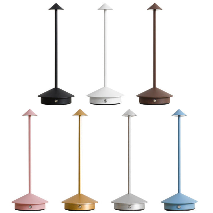 Trådløs bordlampe med touch-dæmper og USB-opladning