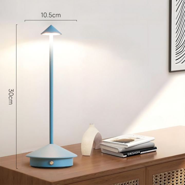 Trådløs bordlampe med touch-dæmper og USB-opladning