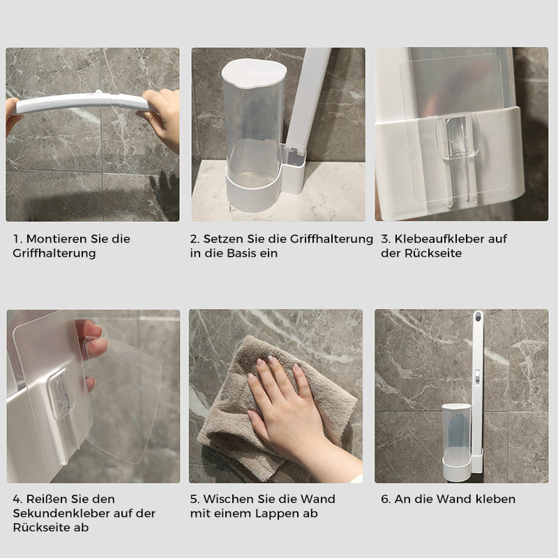 Engangs-toiletbørste | Antibakterielle, hygiejniske svampehoveder