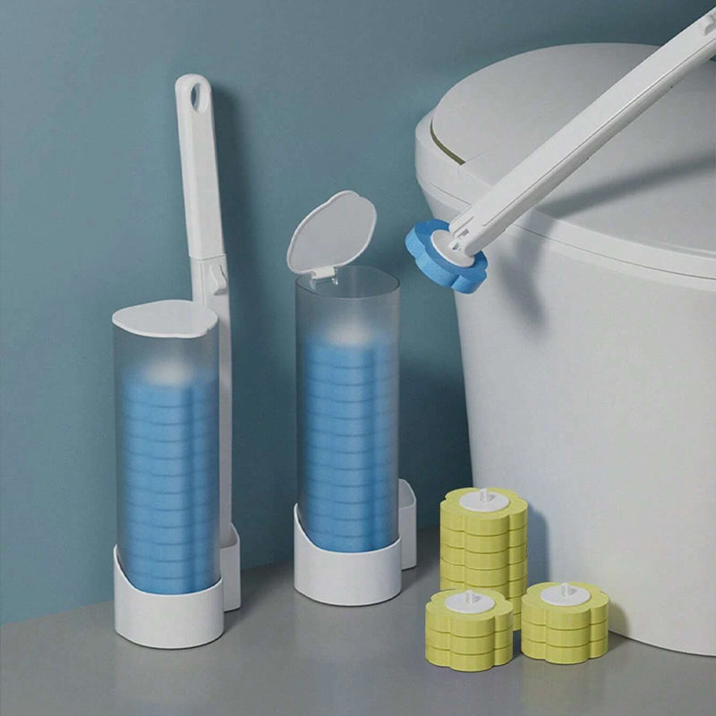 Engangs-toiletbørste | Antibakteriel | Hygiejniske svamphoveder | CleanClick