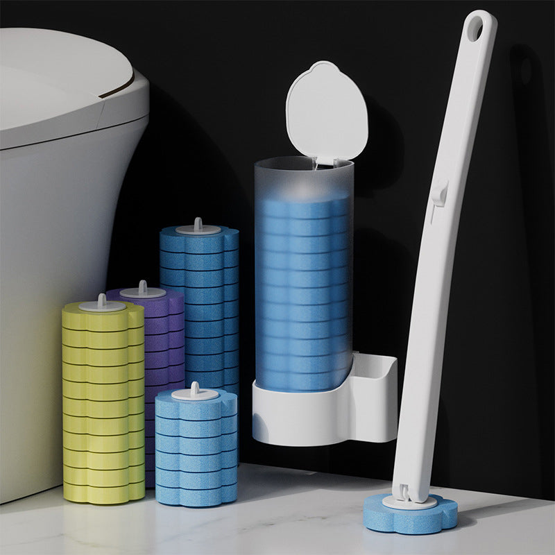 Engangs-toiletbørste | Antibakteriel | Hygiejniske svamphoveder | CleanClick