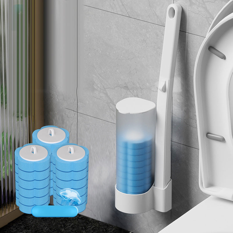 Engangs-toiletbørste | Antibakterielle, hygiejniske svampehoveder