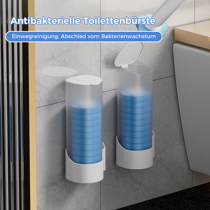 Engangs-toiletbørste | Antibakteriel | Hygiejniske svamphoveder | CleanClick