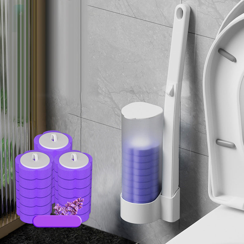 Engangs-toiletbørste | Antibakteriel | Hygiejniske svamphoveder | CleanClick