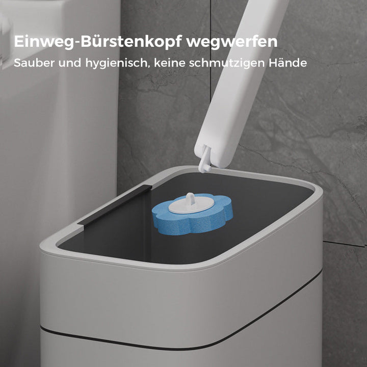 Engangs-toiletbørste | Antibakteriel | Hygiejniske svamphoveder | CleanClick