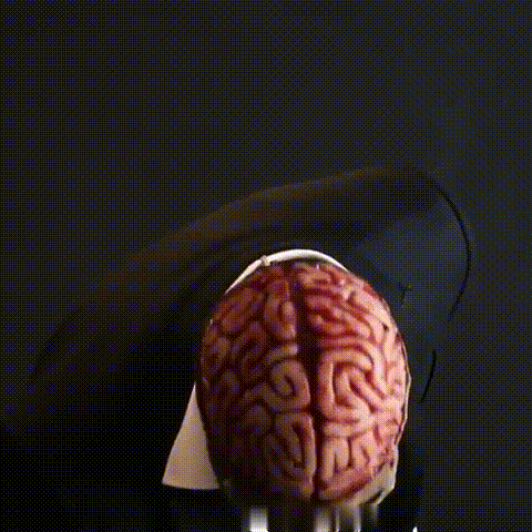 Unisex skeletmaske med hat til Halloween