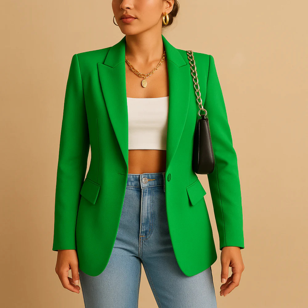 Elegant, tætsiddende blazer til kvinder