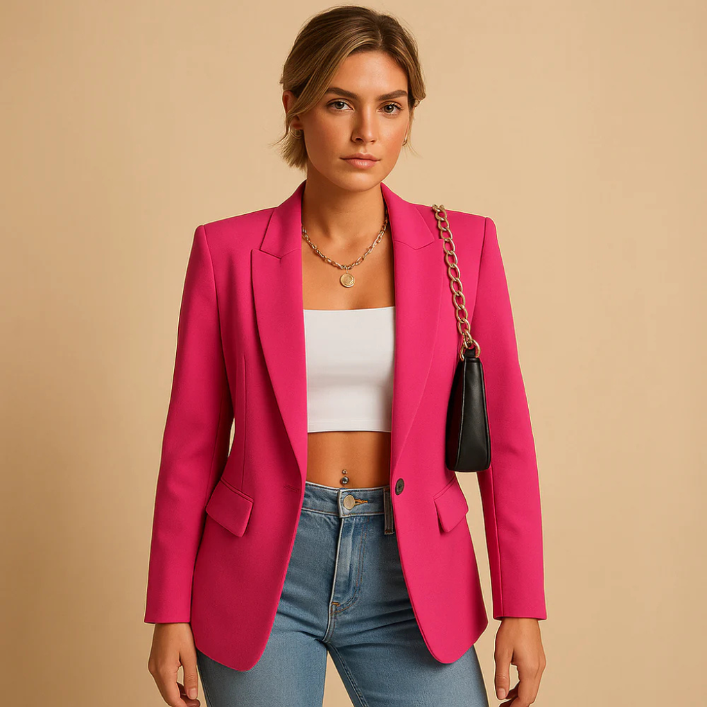 Elegant, tætsiddende blazer til kvinder