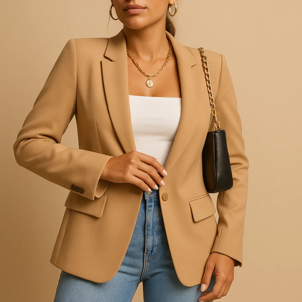 Elegant, tætsiddende blazer til kvinder