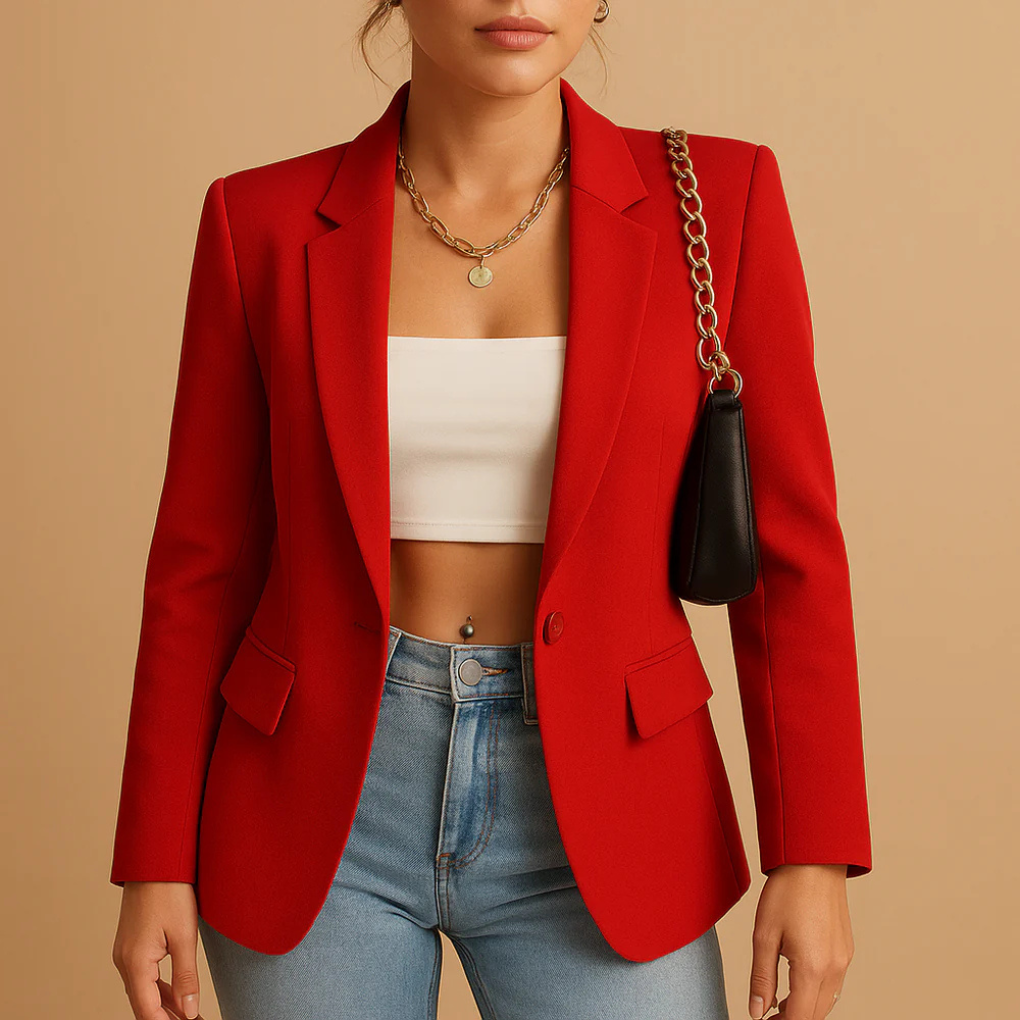 Elegant, tætsiddende blazer til kvinder