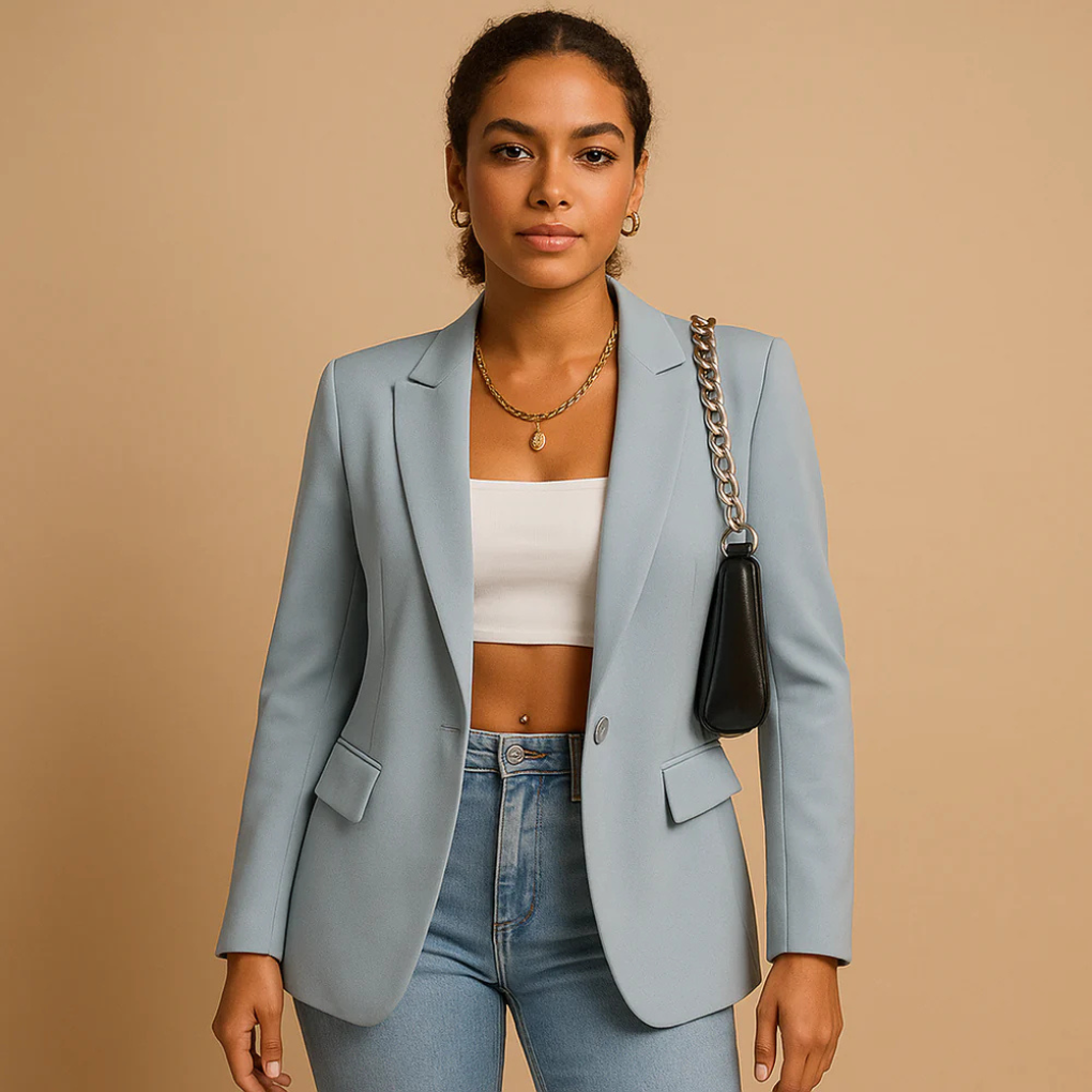 Elegant, tætsiddende blazer til kvinder