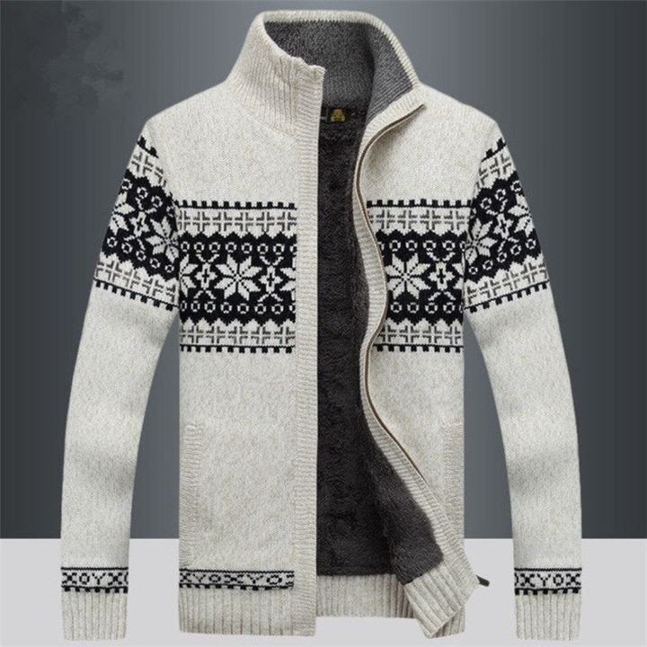 Herrestrikket cardigan