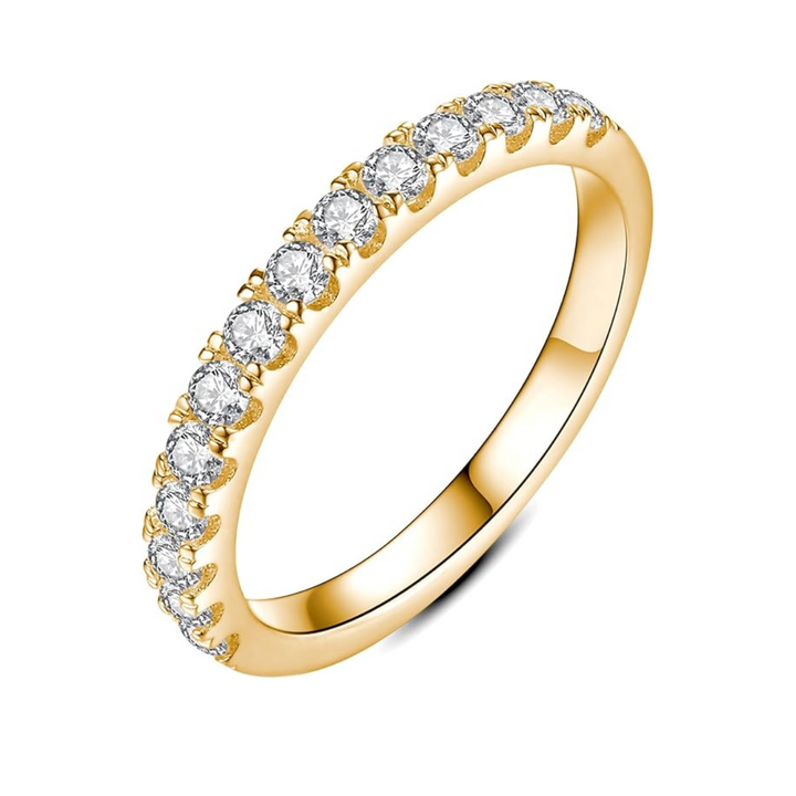 Eterna - Guld moissanitring