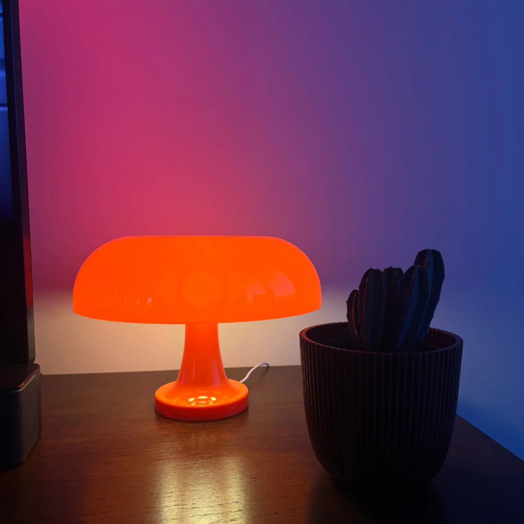 Retro svampe bordlampe
