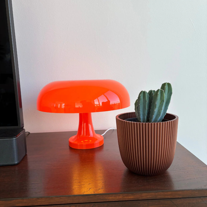 Retro svampe bordlampe
