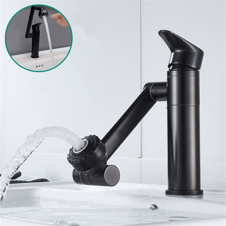 FLEXISPOUT – Fleksibel 360° vandhane med spray-funktion til håndvasken