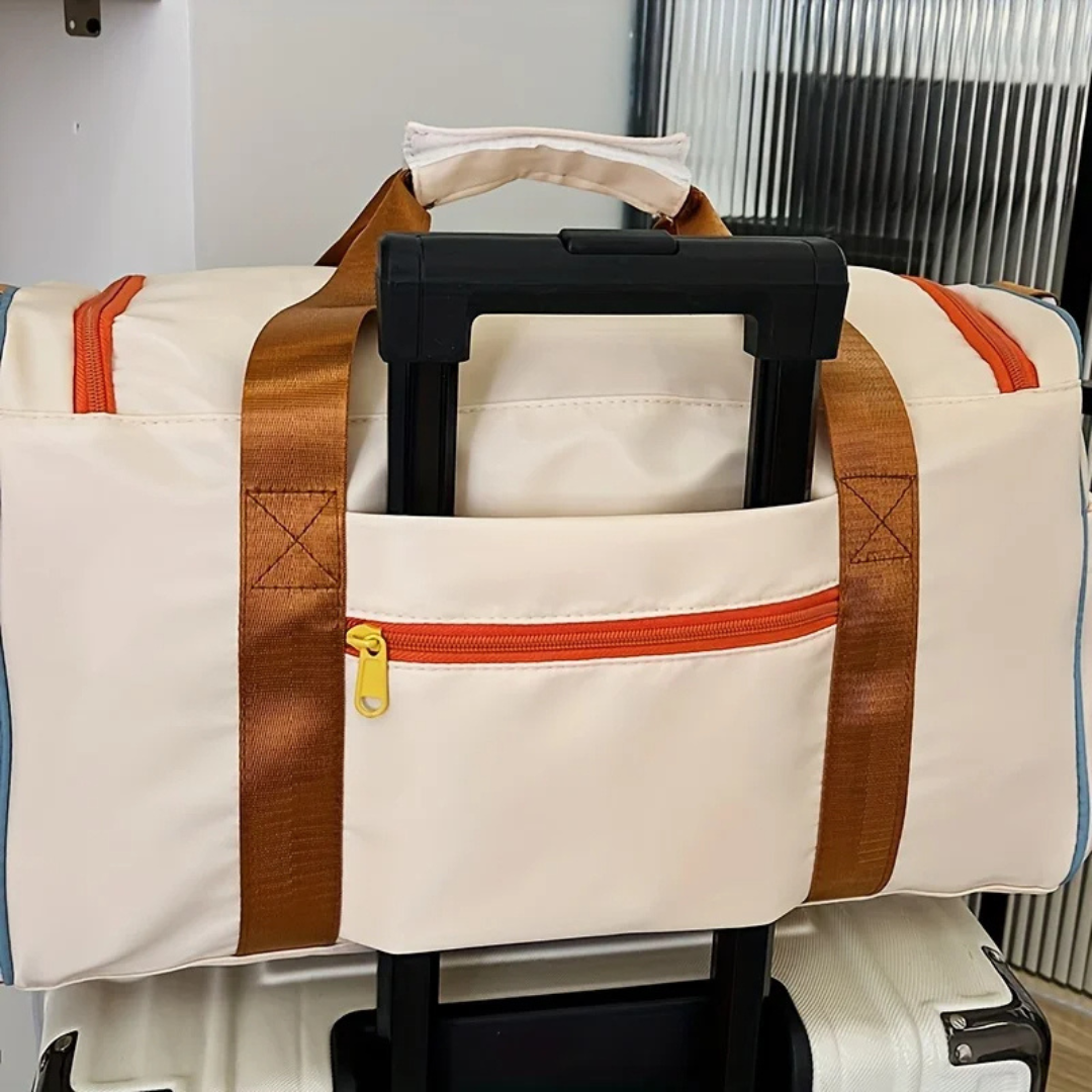 Let rejsetaske med farveblokke - FlexaBag
