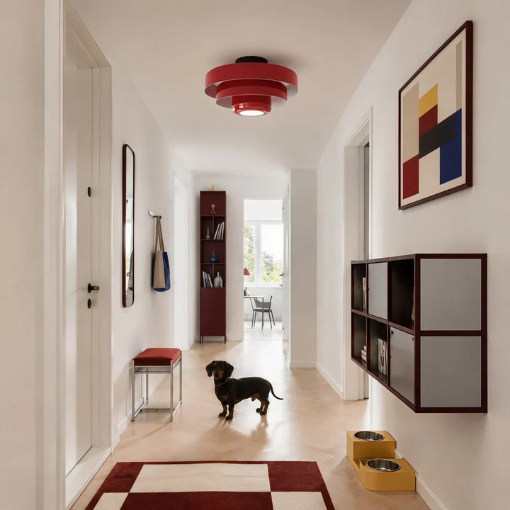 Vanesly Bauhaus rund tre-lags macaron loftlampe