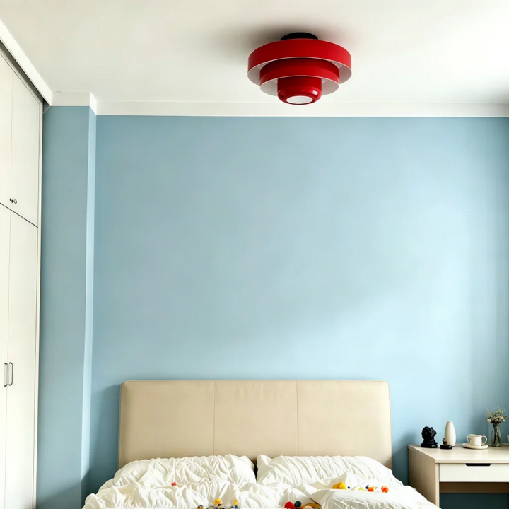 Vanesly Bauhaus rund tre-lags macaron loftlampe