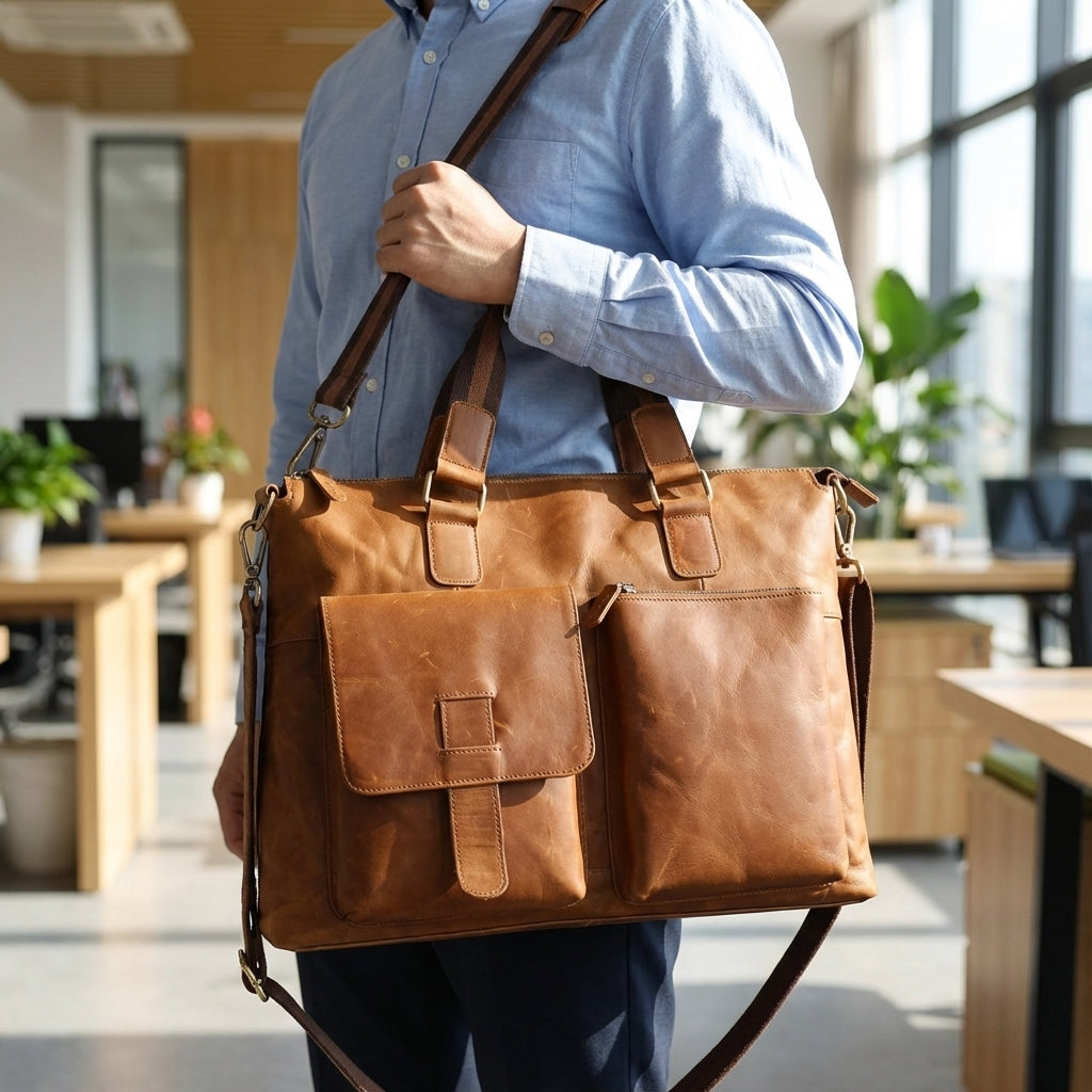 Vintage forretningslaptoptaske - VintagePack