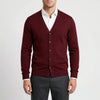 Strikket cardigan med formet V-hals - Gino