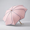 Dame-regenschirm med blomstermotiv