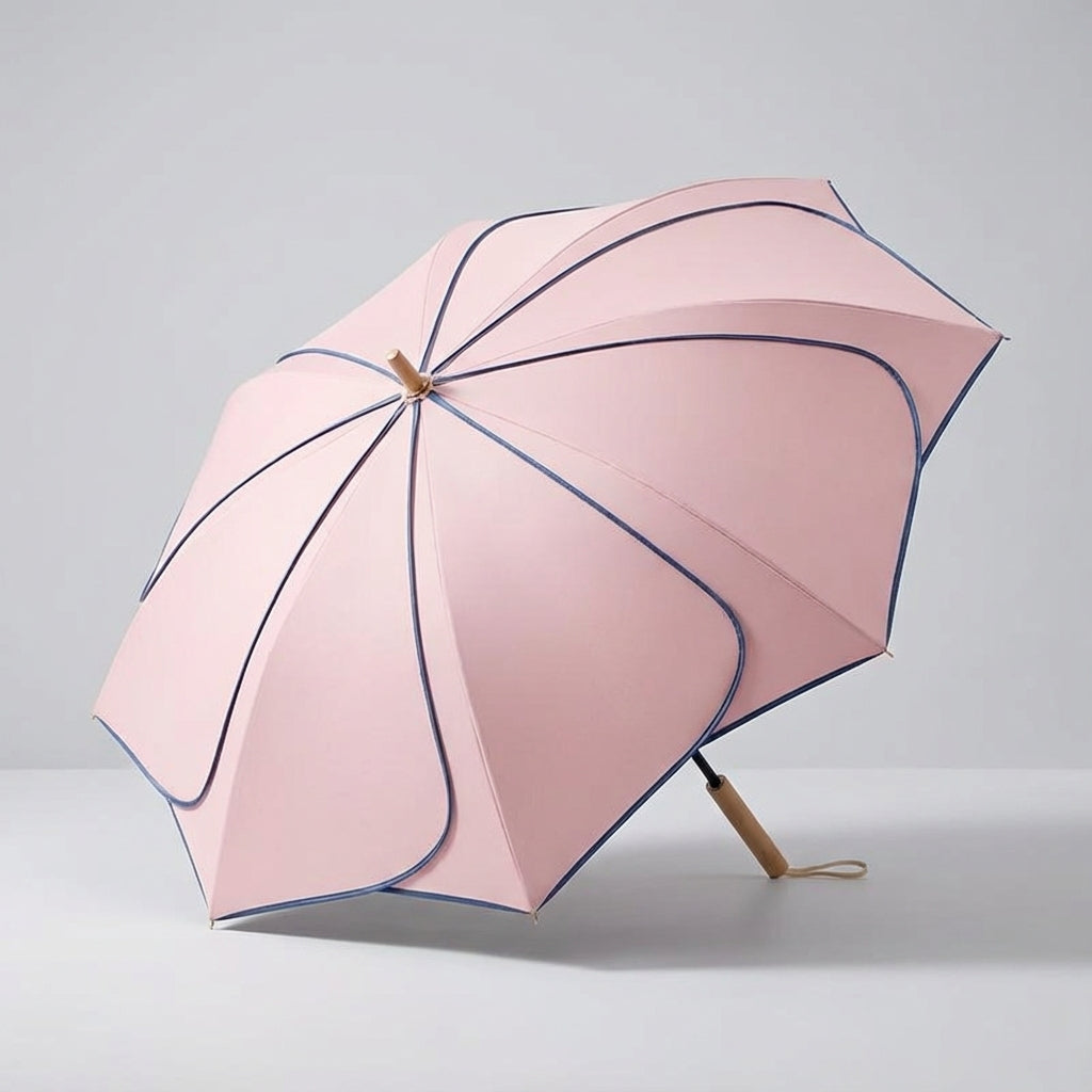 Feminin paraply med blomstermotiv - Woodloom