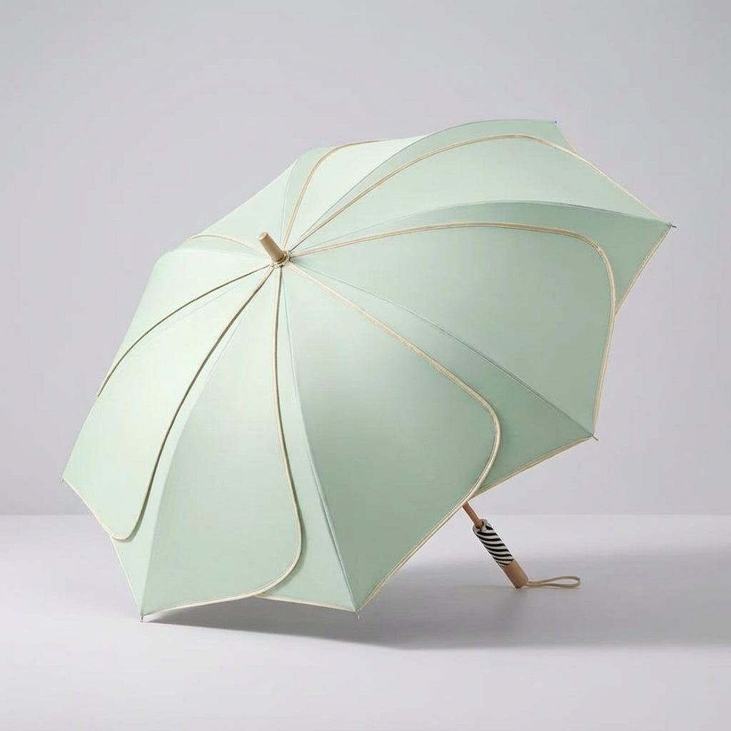 Feminin paraply med blomstermotiv - Woodloom