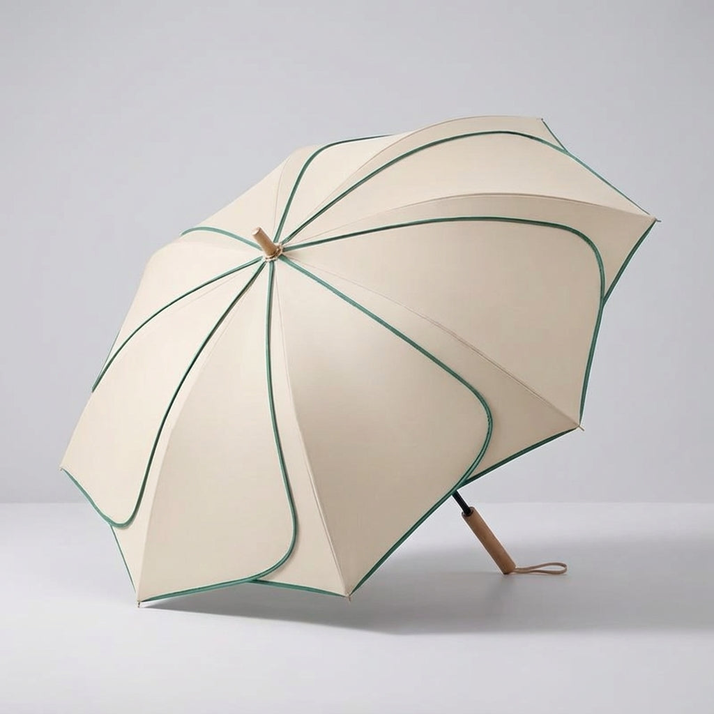 Feminin paraply med blomstermotiv - Woodloom