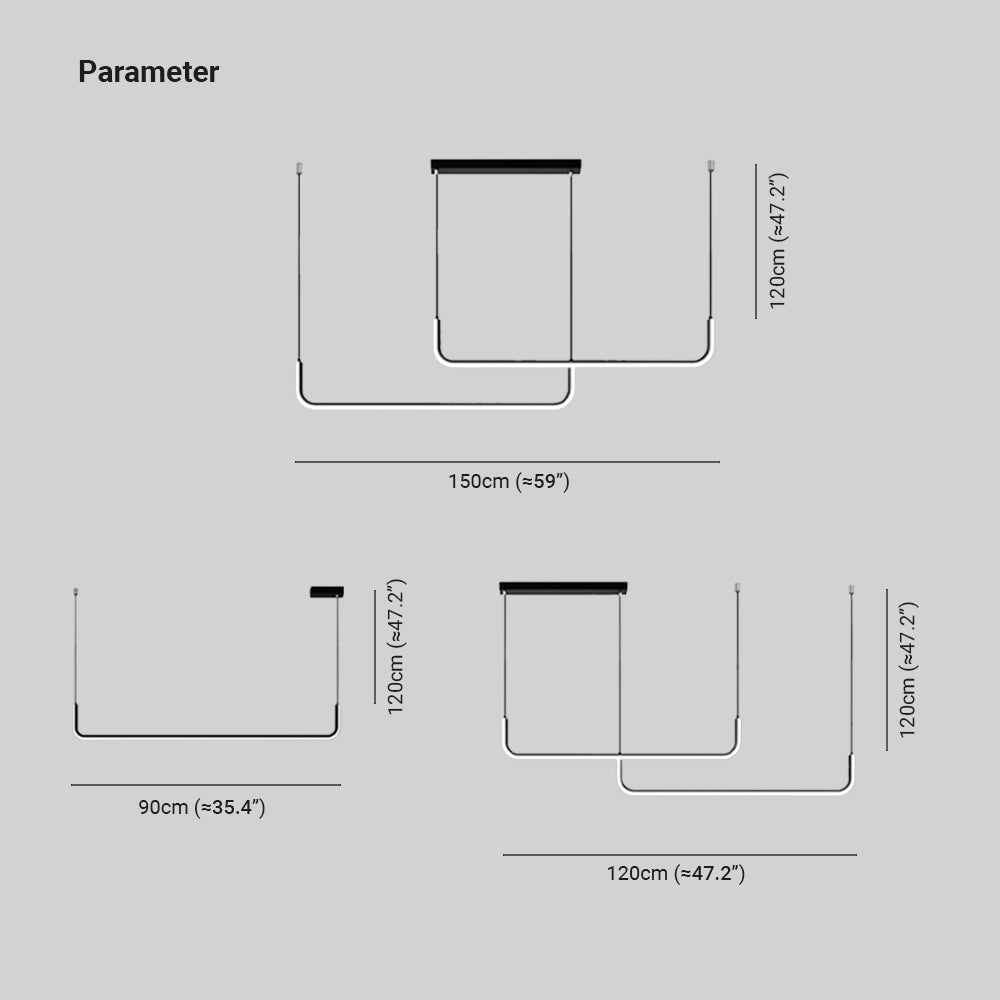 Arisha moderne LED-lysekrone i guld/sort metal til spisestue/stue