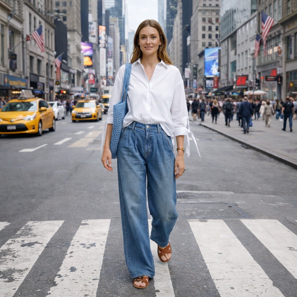 Kvinders brede jeans