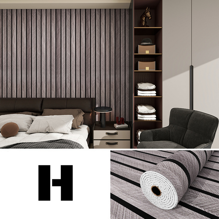 Vægpanel | Moderne lamel-design | Slidstærk mat overflade, stænktæt | StylaSheen