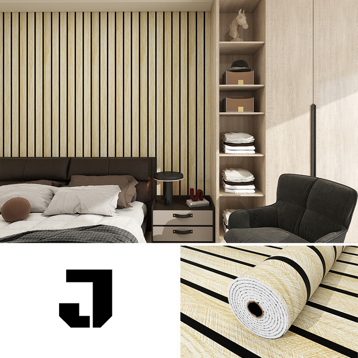Vægpanel | Moderne lamel-design | Slidstærk mat overflade, stænktæt | StylaSheen